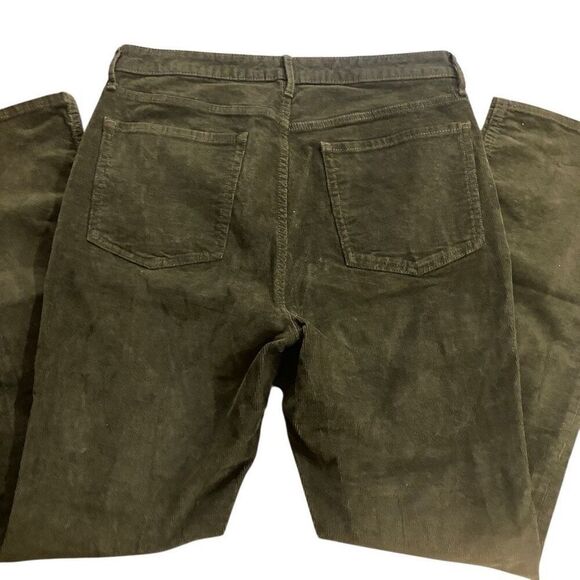 Old navy size 12 extra high rise kicker bootcut corduroy green - Picture 3 of 5